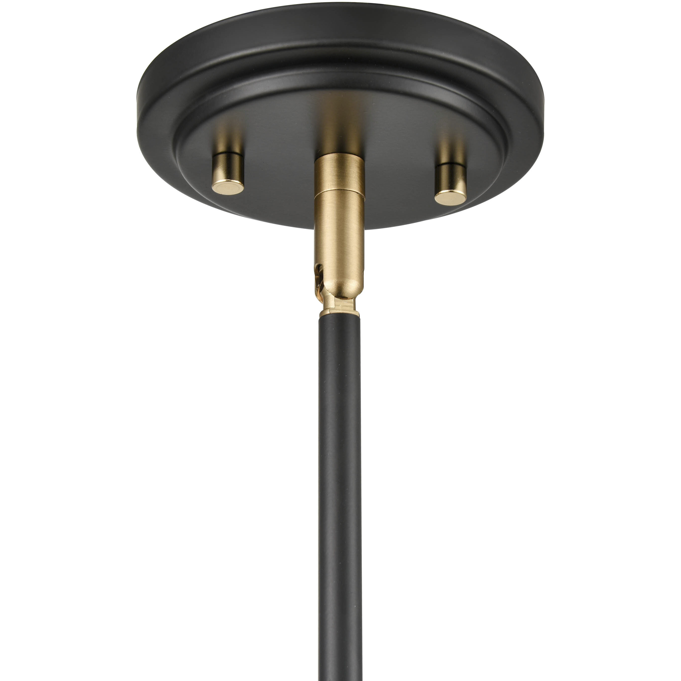 Mellrosa 1 Light 8 inch Matte Black/Modern Gold Indoor Pendant Ceiling Light